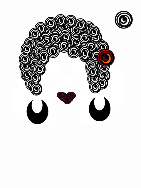 Free afro curly hair hair illustration