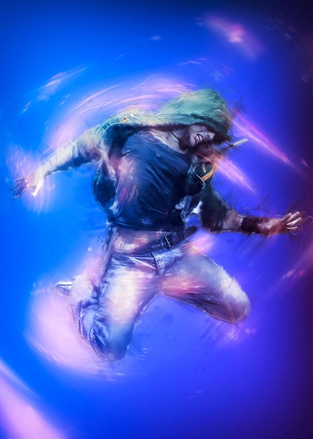 Free break dance hip hop man illustration