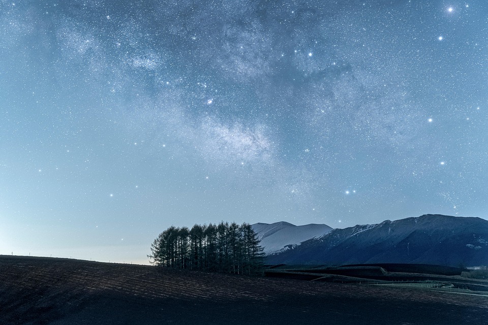 Hills night starry sky free photo on pixabay pixabay