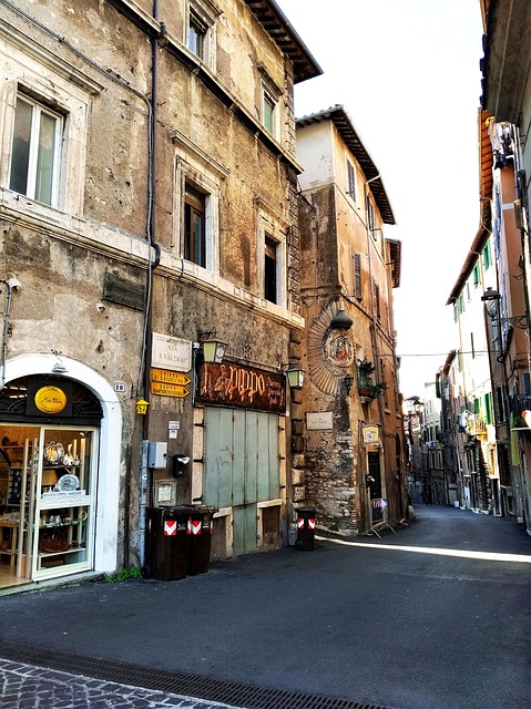 Italia, Vechi, Oraș, Faţada, Arhitectura