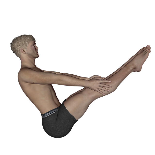 Free yoga man fitness illustration
