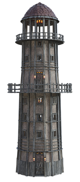 Free tower medieval tower architecture illustration