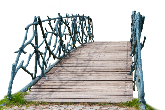 Free arts and crafts isolated bridge illustration