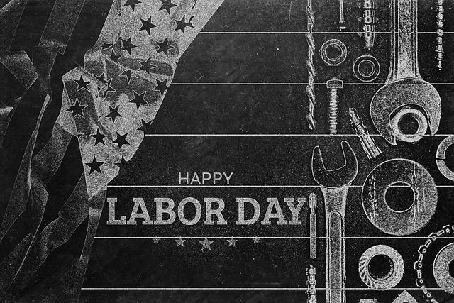 Free labor worker holiday illustration