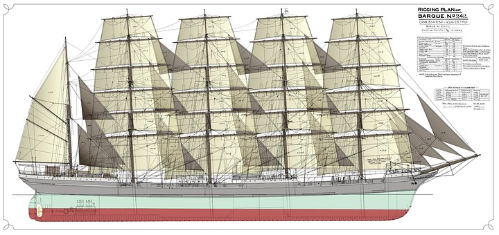 Free Sailing Ship Nautical illustration and picture