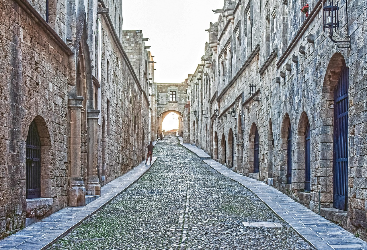 Calle De Los Caballeros Rhodes Foto