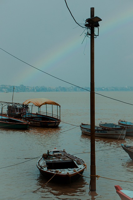 Boot, Fluss, Pole, Hafen