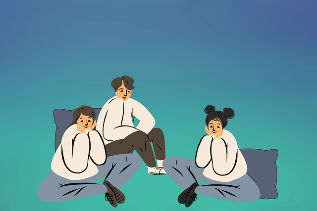 Free teenagers siblings friendship illustration