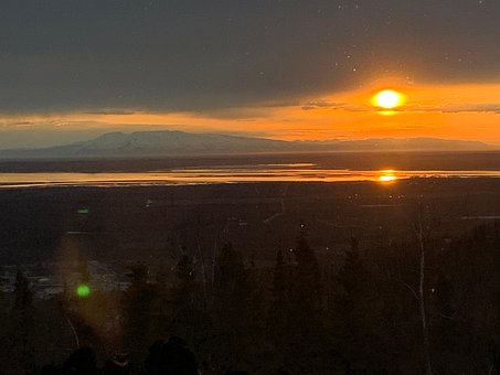 Susitna, Munte, Apus De Soare, Admisie