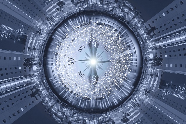 Download free HD stock image of Compass Transformation Free compass transformation digitization illustration