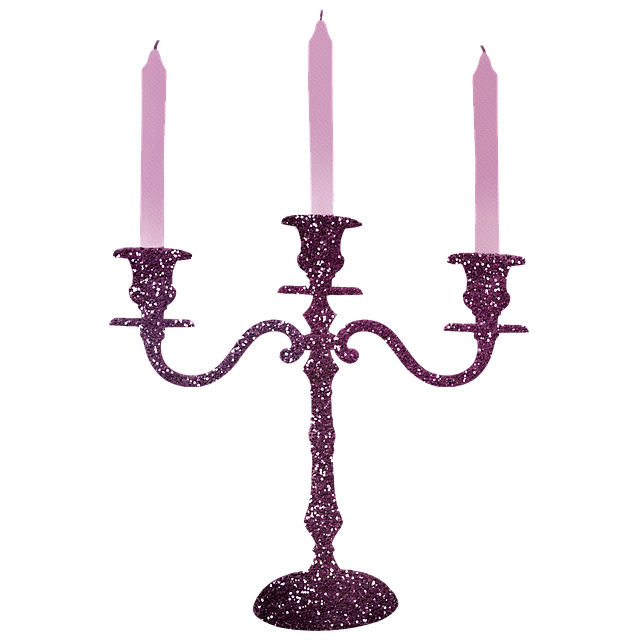 Free candlestick candles clip art illustration