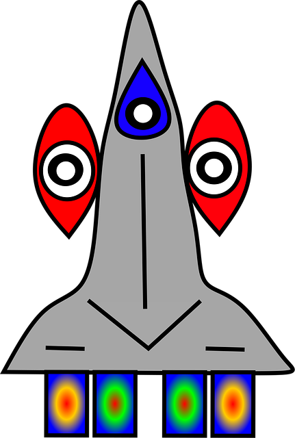 Free spaceship rocket space vector
