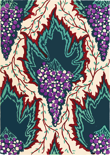 Download free HD stock image of Art Nouveau Grapes Free art nouveau grapes fruit vector