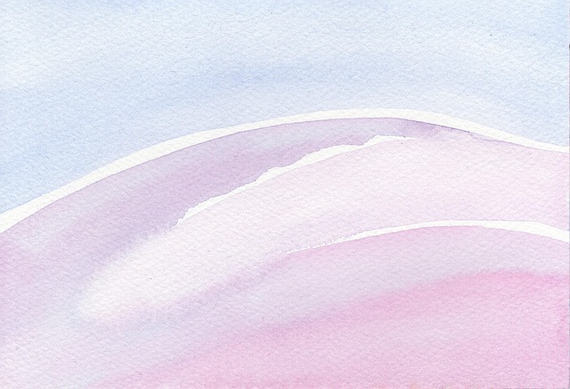 Free pastel landscape dunes illustration
