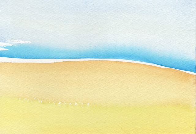 Free beach wave tide illustration
