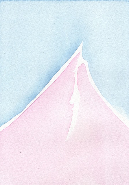 Fjell, Grus, Kunst, Maleri, Pastell