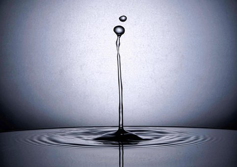 Wassertropfen, Spritzen