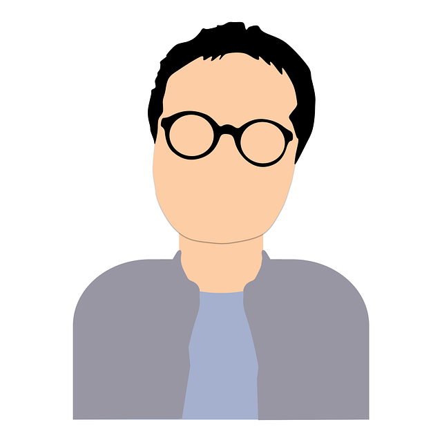 Mens, Bril, Tekenfilm, Tekening, Avatar