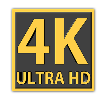 Auflösung, 4K, 4K Logo, Youtube, Hd