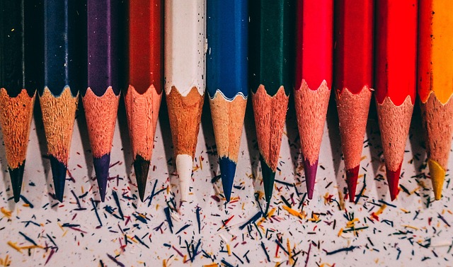 Farbstift, Bunt, Foto, Schule, Lernen