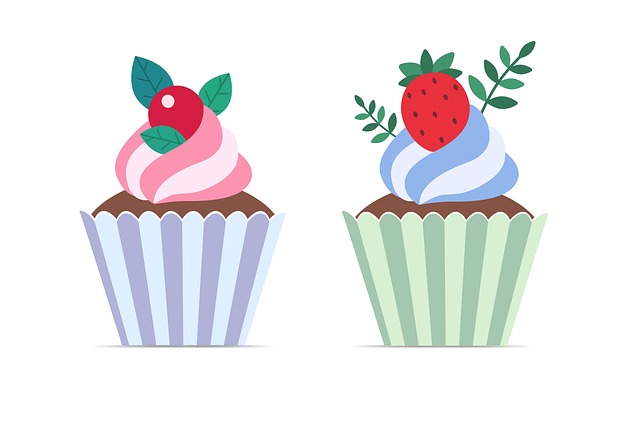 Free cupcake muffin candy illustration