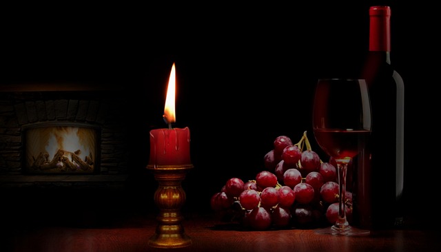 Free candle candlelight romance illustration