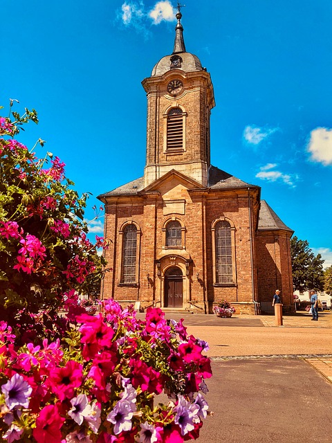 Free Church Flowers photo and picture