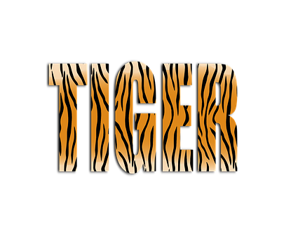 Tigre, Texto, Desenho De Tigre, Adesivo