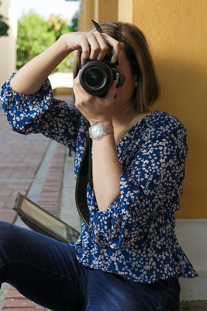 Frau, Fotografie, Kamera, Technologie