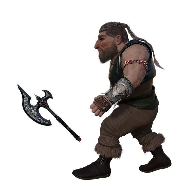 Free dwarf character fantasy illustration