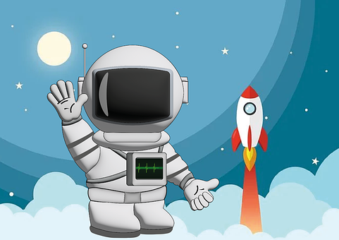 Spaceship, Astronaut, Space, Universe