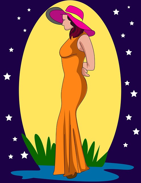 Frau, Mode, Kleid, Mädchen, Hut