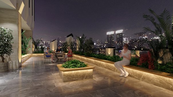 Sky Garden, Gradina, In Aer Liber, Verde
