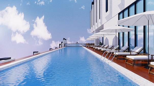 Piscina, Înot, Vară, Sarbatori, Acoperiş