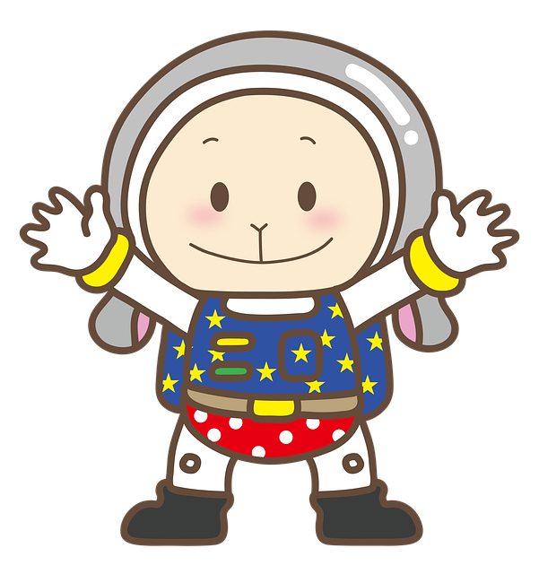 Free astronaut cartoon cute cartoon illustration