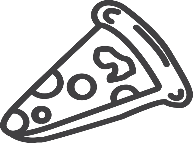 Free pizza food icon vector