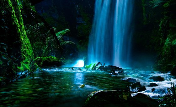 Free Waterfall River illustration and picture