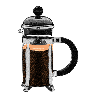 Fransk Press, Kaffe, Koffein, Trykk