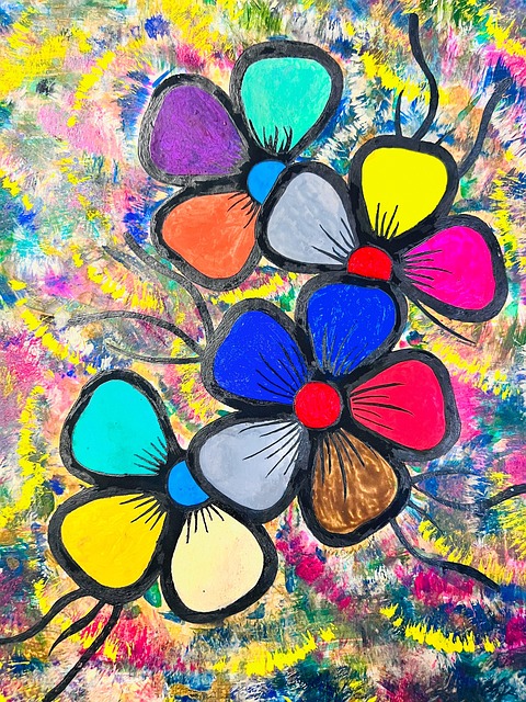 Blumenzeichnung, Blumen, Malen