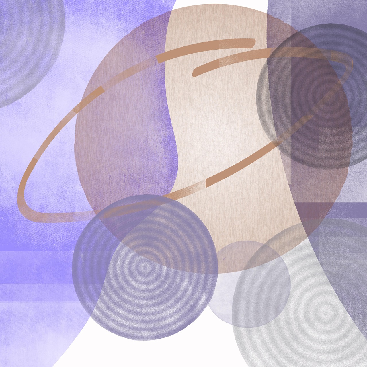 Free boho circles boho style illustration