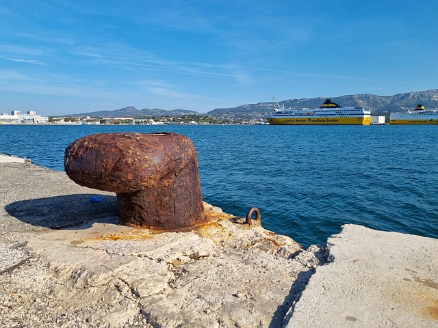 Liegeplatz, Rost, Port, Meer, Toulon