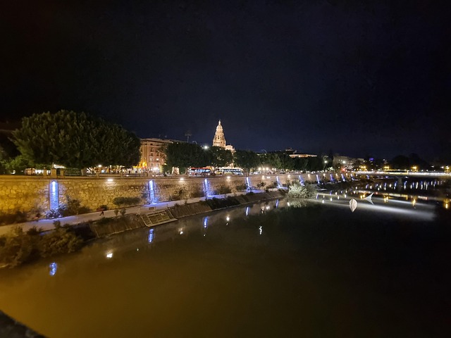 Murcia, Stadt, Beleuchtung, Nacht