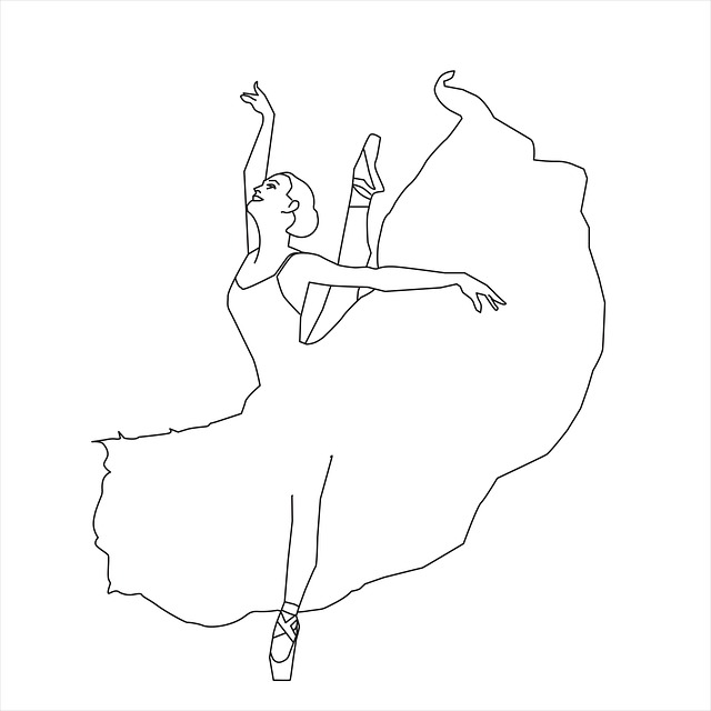 Download free HD stock image of Ballet Women Free ballet women one woman only illustration