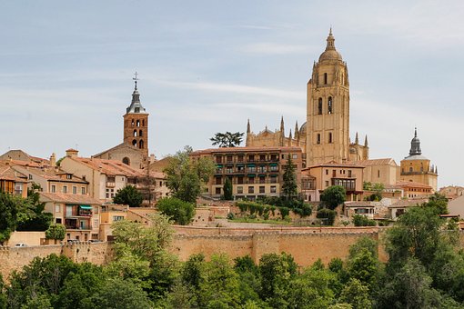 Spania, Segovia, Catedrală, Oraș