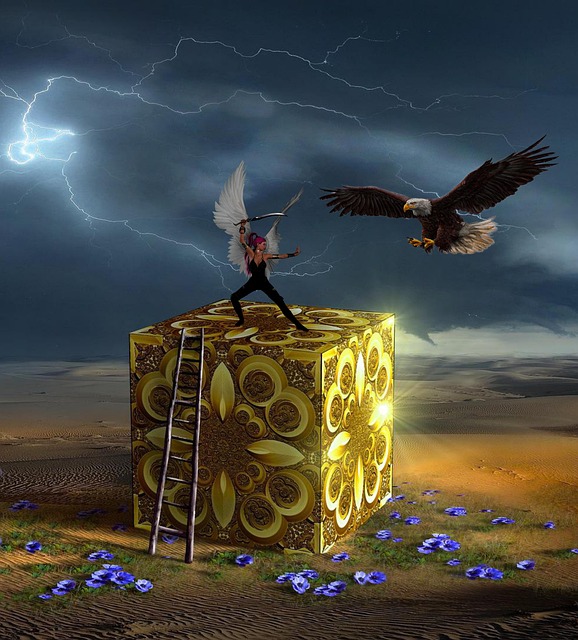 Free background stormy ladder illustration