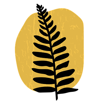 Free Fern Orange illustration and picture