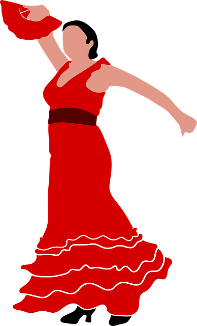 Free flamenco dancer woman vector