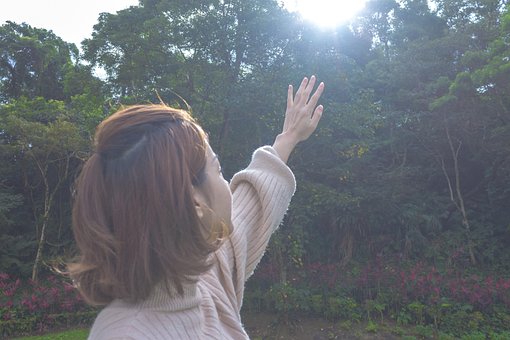 Atmósfera, Mujer, Viendo Hacia Adelante