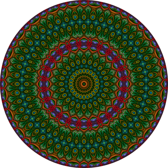 Download free HD stock image of Kaleidoscope Floral Pattern Free kaleidoscope floral pattern spiral pattern illustration