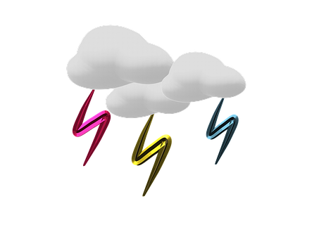 Nuvens, Raio, Trovoada, Chuva, Céu